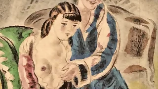 vintage erotic plate